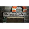 Welcome Marina Rustic Wood Sign