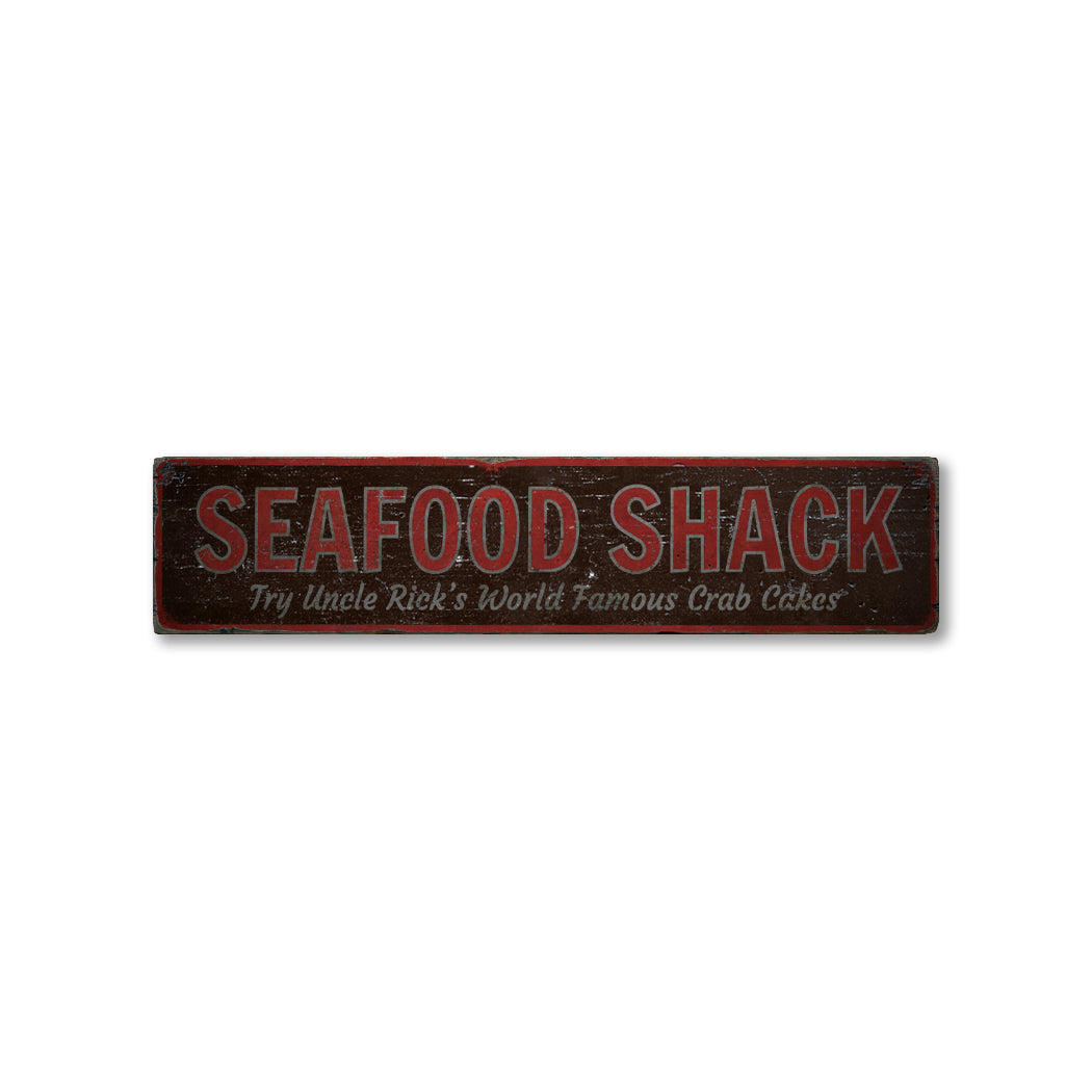 World Famous Seafood Shack Rustic Wood Sign