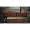 World Famous Seafood Shack Rustic Wood Sign