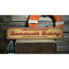 Boardwalk Bakery Rustic Wood Sign