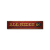 Boardwalk Rides Rustic Wood Sign