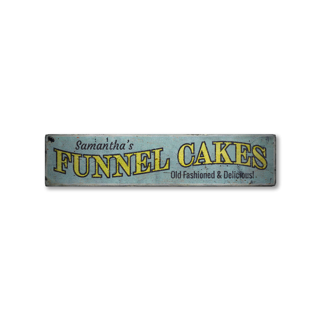 Funnel Cakes Rustic Wood Sign