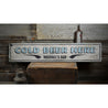 Cold Beer Here Rustic Wood Sign