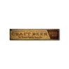 Craft Beer Rustic Wood Sign