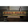 Free Beer Tomorrow Bar Rustic Wood Sign