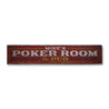 Poker Room & Pub Rustic Wood Sign