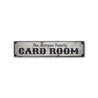 Card Room Rustic Wood Sign