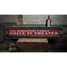 Drive-In Theater Rustic Wood Sign