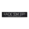 Rack Em Up Rustic Wood Sign