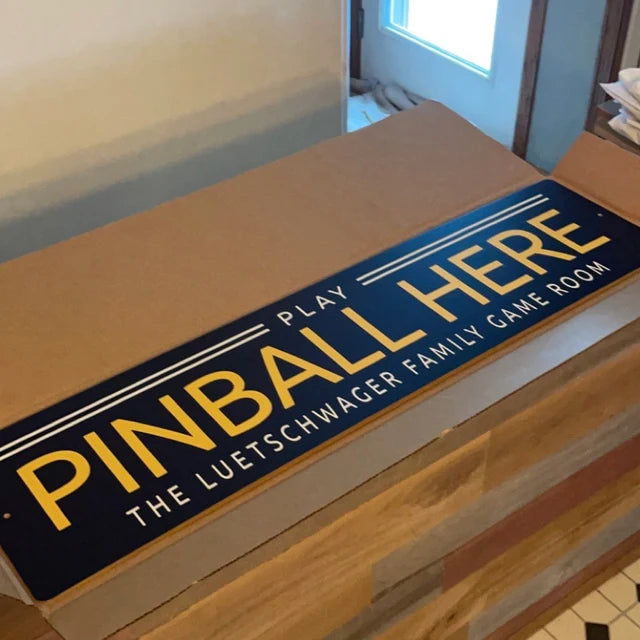 Pinball Sign – Lizton Sign Shop