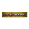 Mini Golf Rustic Wood Sign