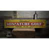 Mini Golf Rustic Wood Sign