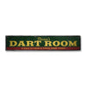 Dart Room Rustic Wood Sign