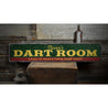 Dart Room Rustic Wood Sign