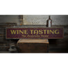 Wine Tasting Rustic Wood Sign