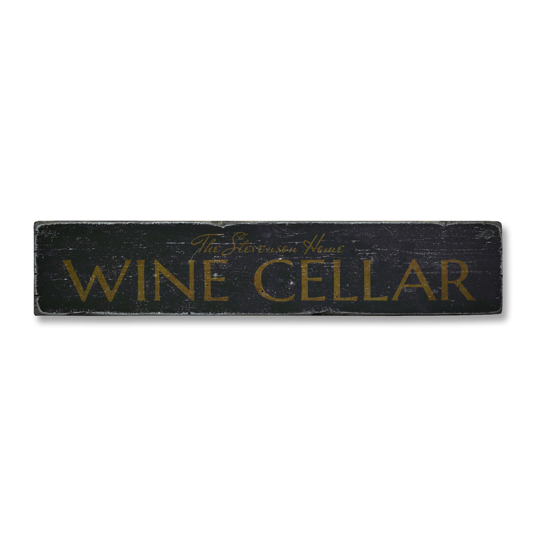 Wine Cellar Rustic Wood Sign