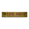 Wine Shop Name Rustic Wood Sign