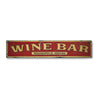 Wine Bar Location Rustic Wood Sign