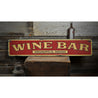 Wine Bar Location Rustic Wood Sign