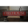 Firehouse Rustic Wood Sign