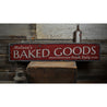 Baked Goods Rustic Wood Sign