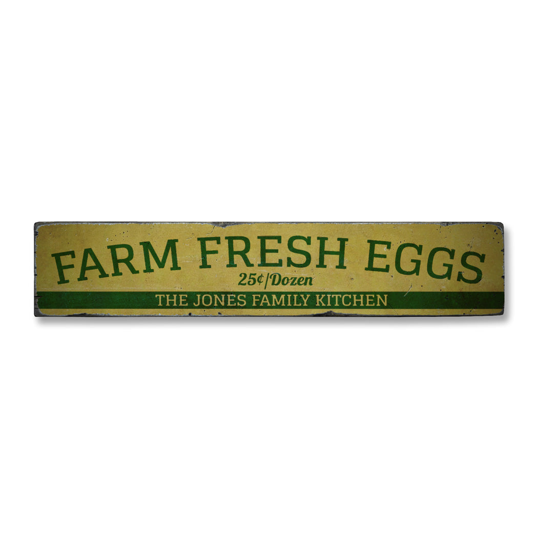 Farm Fresh Eggs Rustic Wood Sign