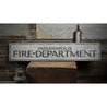 Fire Department Rustic Wood Sign