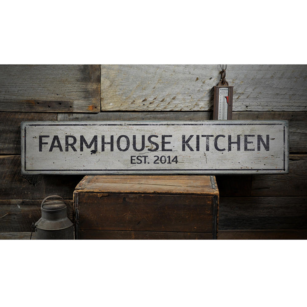 Farmhouse Kitchen Rustic Wood Sign