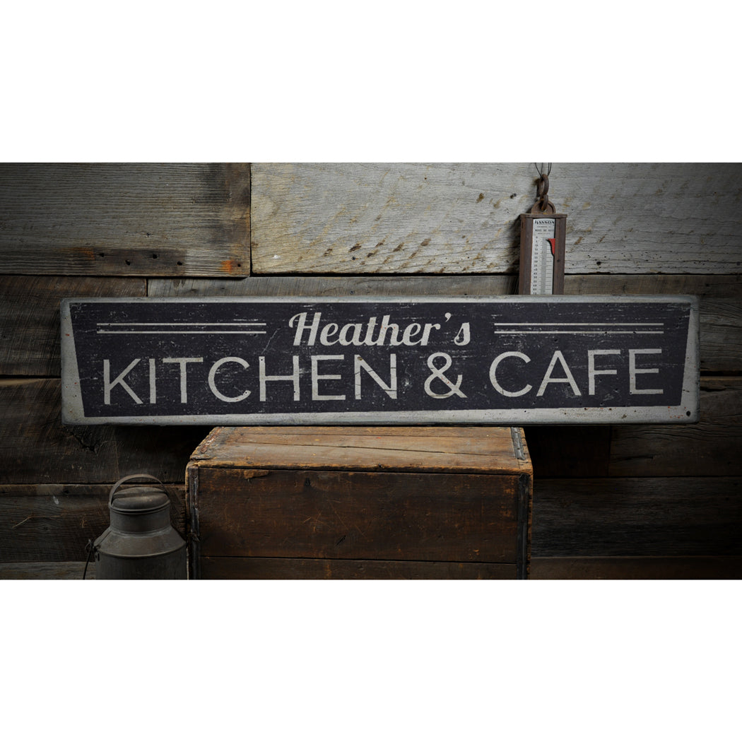 Kitchen and Cafe Rustic Wood Sign