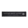 Artisan Baked Goods Rustic Wood Sign