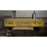 Volunteer Fire Department Rustic Wood Sign