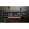 Fresh Coffee Rustic Wood Sign