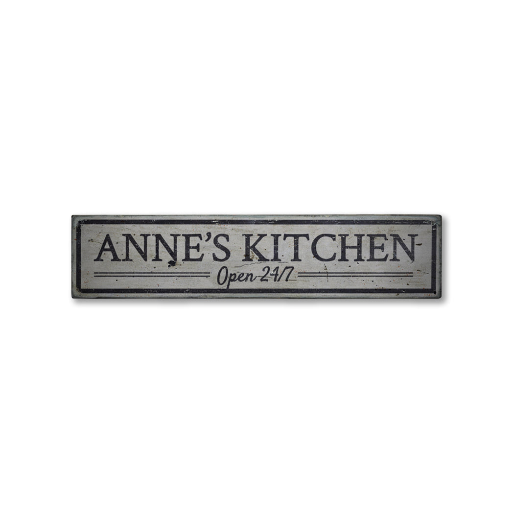 Kitchen Open Rustic Wood Sign