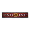 Engine Number Rustic Wood Sign