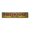 Firehouse Established Date Rustic Wood Sign