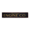 Engine Company Rustic Wood Sign