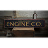 Engine Company Rustic Wood Sign