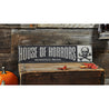 House of Horrors Rustic Wood Sign