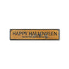 Happy Halloween Family Rustic Wood Sign