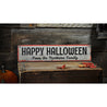 Family Halloween Rustic Wood Sign