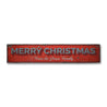 Merry Christmas Family Rustic Wood Sign