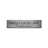 Santa Clause Lane Rustic Wood Sign