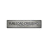 Railroad Crossing Rustic Wood Sign