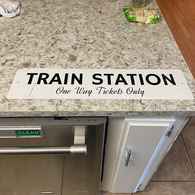Train Station Sign