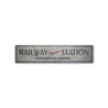 Railway Express Station Rustic Wood Sign