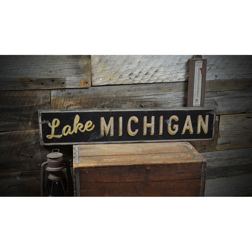 Cabin & Lake House Rustic Wood Sign