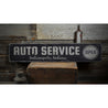 Open Auto Service Rustic Wood Sign