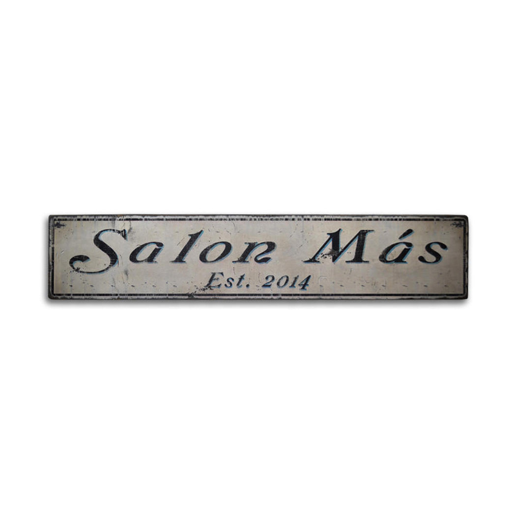 Salon or Beauty Shop Rustic Wood Sign