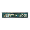 Mountain Lodge Welcome Rustic Wood Sign