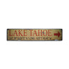 Lake Tahoe Rustic Wood Sign